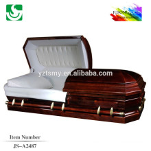 Delicate cheap high quality cherry wooden casket